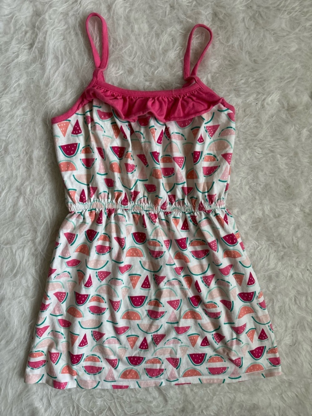 Gymboree Girls Pink Watermelon Print Summer Dress
